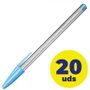 Bic Cristal Fun Turquesa Caja de 20 Bolígrafos Punta 1,6 mm